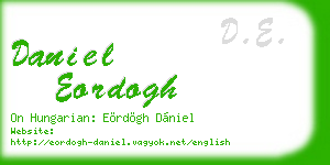 daniel eordogh business card