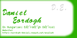 daniel eordogh business card